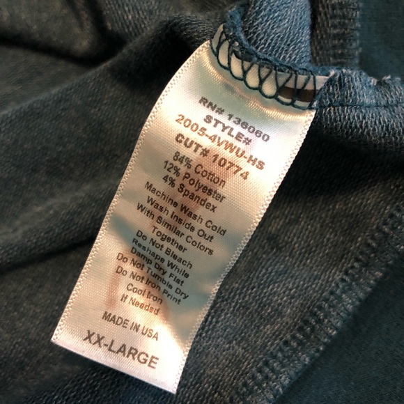 Peloton Pullover Sweatshirt size XXL embroidered logo crew neck stars green blue - Picture 4 of 5